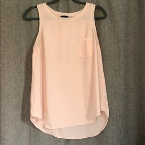 Pink/blush sheer tank top
